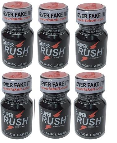 Super Rush Black 10ml bottle 6 pack